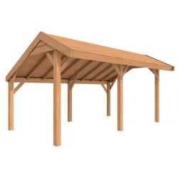 Douglasvision kapschuur Comfort 500x250 cm, kleurloos geïmpregneerd