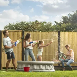 Tuindeur verticaal Elan 100 Excellent op verstelbaar stalen frame, 99x190 cm, groen geïmpregneerd