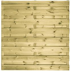 Aanbieding scherm recht Grenen geschaafd180x180 RVS geschroefd 15mm