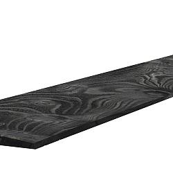 Vuren Zweeds rabat 1 zijde geschaafd, 1 zijde fijnbezaagd 1.1-2.7x19.5x500 cm, zwart gedompeld