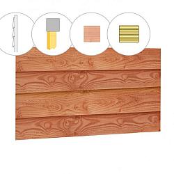 Douglas Zweeds rabat 1 zijde geschaafd, 1 zijde fijnbezaagd 1,1-2,1x19,3x300 cm, onbehandeld.