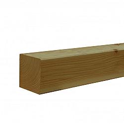 Douglas geschaafde paal 6.5x6.5x400 cm, groen geïmpregneerd
