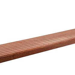Hardhouten enkelzijdig geprofileerd dekdeel, 2.5x14.5x365 cm vlonderplank jubileum aanbieding