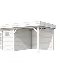 Vuren Topvision Tapuit, 300x300 en luifel 300 cm, wit gespoten