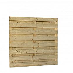 Jumboscherm geschaafd vuren 18-planks 15 mm, 180x180 cm, recht, groen geïmpregneerd