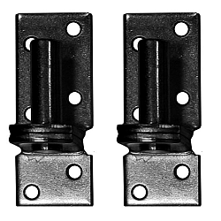 Duim zwart 16 mm t.b.v. poort, per 2 stuks