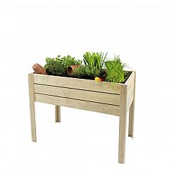 Minigarden op poten grenen 80x100x50 cm (HxBxD), groen geïmpregneerd