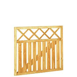 Rechthekpoort met trellis 100x90 cm, groen geïmpregneerd