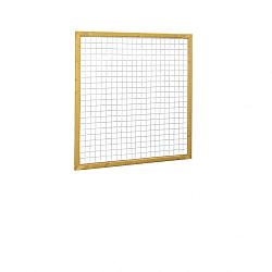 Grenen betonijzertrellis met maas 7.5x7.5 cm, in raamwerk 4.4x6.8 cm, 180x180 cm, groen geïmpregneerd