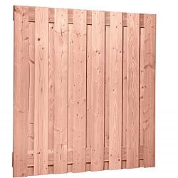 Douglas geschaafd plankenscherm 17-planks 18 mm, 180x180 cm, onbehandeld