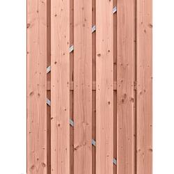 Douglas geschaafde plankendeur op verstelbaar stalen frame, 16 mm, 100x190 cm, onbehandeld