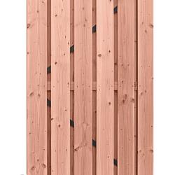 Douglas geschaafde plankendeur op zwart verstelbaar stalen frame, 16 mm, 100x190 cm, onbehandeld