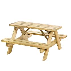 Junior picknicktafel Björn, bladmaat 90x38.5 cm, groen geïmpregneerd