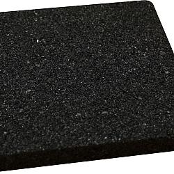 Rubber tegel 10x10x1 cm t.b.v. terrasmontagesysteem, 10 stuks