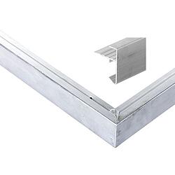 Aluminium daktrimset recht t.b.v. plat dak, maximale dakmaat 605x450 cm