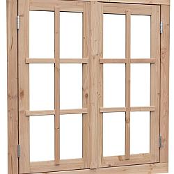 Douglas dubbel uitzetraam Prestige met dubbelglas, 112x120.5 cm, onbehandeld