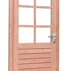 Douglas enkele 6-ruits deur Prestige met dubbelglas, linksdraaiend, 109x221 cm, onbehandeld