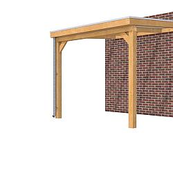 Veranda Excellent 300 douglas, 312x310 cm, dakplaten opaal, kleurloos geïmpregneerd.