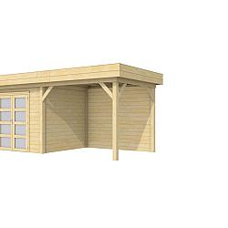 Vuren Topvision Premium Bonte Specht, 300x250 en luifel 300 cm, onbehandeld.