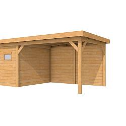 Douglas Topvision Raaf, 298x298 en luifel 400 cm, kleurloos geïmpregneerd