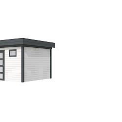 Vuren Topvision Tapuit, 300x300 cm, wanden wit en basis antraciet