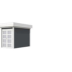 Vuren Topvision Premium Zwaluw, 200x300 cm, wanden antraciet en basis wit.