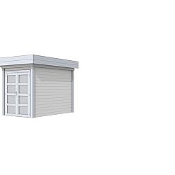 Vuren Topvision Premium Zwaluw, 200x300 cm, wanden wit en basis lichtgrijs.