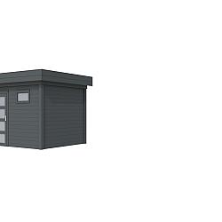Vuren Topvision Premium Bonte Kraai, 300x250 cm, antraciet gespoten.