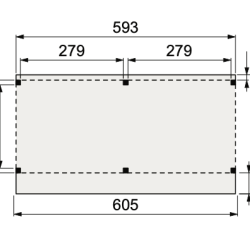 Douglasvision kapschuur Comfort 600x250 cm, kleurloos geïmpregneerd