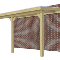 Veranda Excellent 500 vuren, 512x310 cm, dakplaten helder, groen geïmpregneerd.