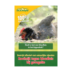 Roofmijt tegen bloedluis gevogelte