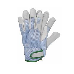 Werkhandschoenen geitenleer blauw l