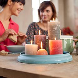 Stompkaars rustiek d7h19cm warm bruin