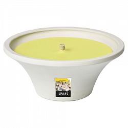 Vlamschaal wit d18h7,5 summer blossom