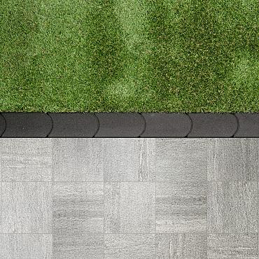 Graskantsteen 22x12x4,5 cm Antraciet