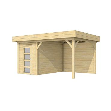 Vuren Topvision Kiekendief, 200x300 en luifel 300 cm, onbehandeld