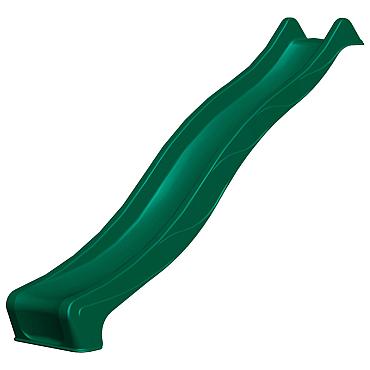 Kunststof glijbaan 290x50 cm, 150 cm hoog, groen