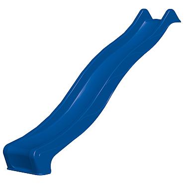 Kunststof glijbaan 290x50 cm, 150 cm hoog, blauw