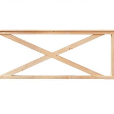 Hekwerk recht douglas type A, 178.5x73 cm, groen geïmpregneerd