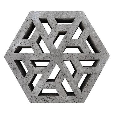 Eco Tegel Waterpasserend 37,5x37,5x7 cm Antraciet