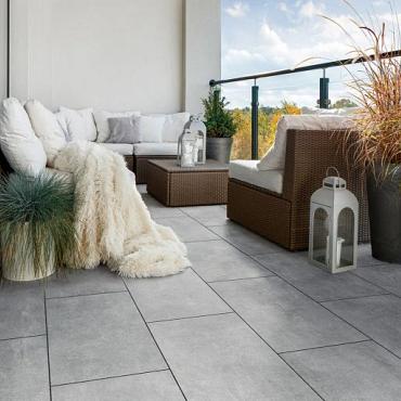Keramische tegel Cilento Antracite Due 80x80x2 cm