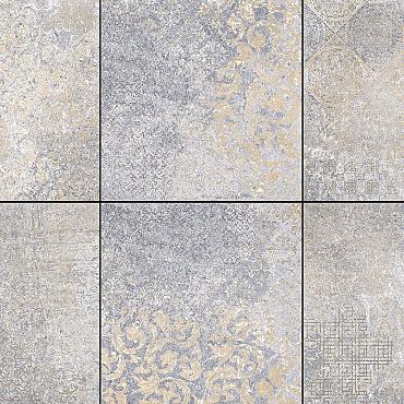 Cerasun Catania Decor Blue 60x60x4 cm