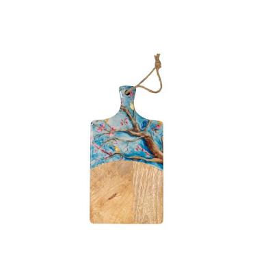 Kaasplank blossom blue 25x13x2cm