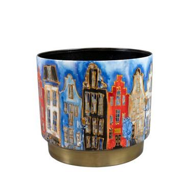 Pot canalhouses d18h16cm rood