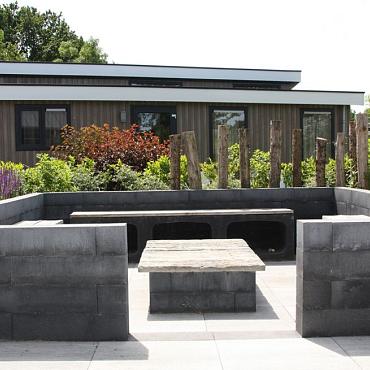 Linea block Excell 15x15x60 cm Black Nero
