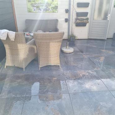 Keramische tegel Varese Antracite Tre 80x80x3 cm