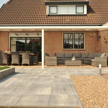 Terras+ Tegel 60x60x4 cm Grezzo Jubileumaanbieding 70 jarig bestaan stuntprijs!
