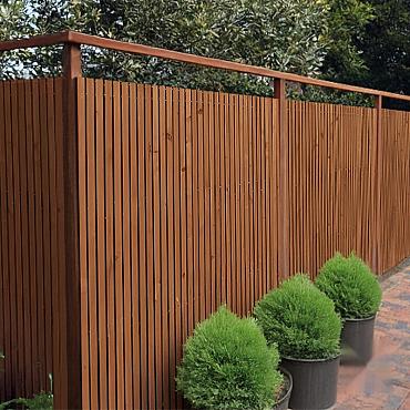 Elephant schutting Stripes Black bruin verduurzaamd vuren 179x179 cm