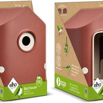 Vogelhuis cosy 18cm toscaans rood