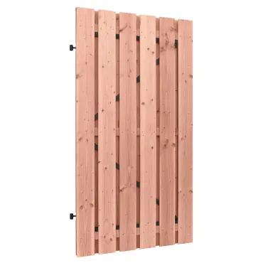 Douglas geschaafde plankendeur op zwart verstelbaar stalen frame, 16 mm, 100x190 cm, onbehandeld